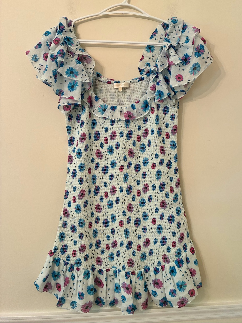 Love shack fancy Floral Smocked dress
